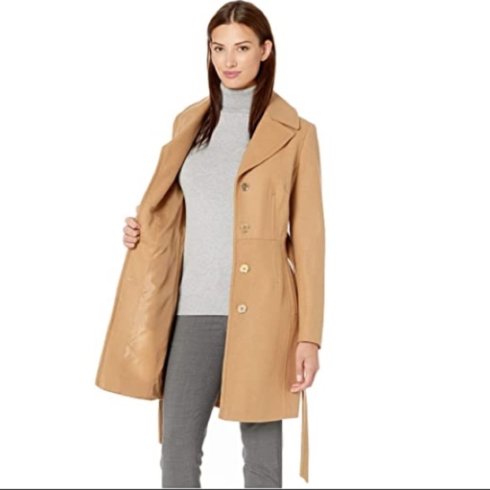 Camel wool coat